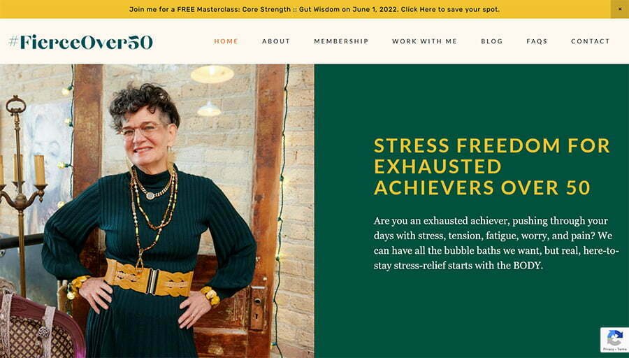 FierceOver50 website homepage
